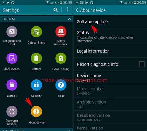 Inside Galaxy Samsung Galaxy S5 How To Update Device Software To Android 5 0 Lollipop Via Over