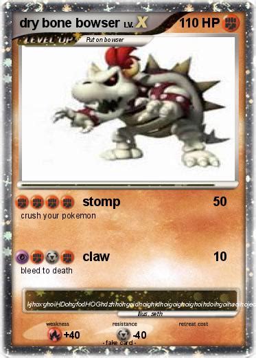 Pokémon Dry Bone Bowser Stomp My Pokemon Card