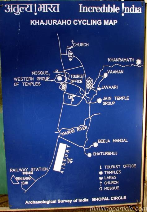 Very Important Cycling Map Of Khajuraho