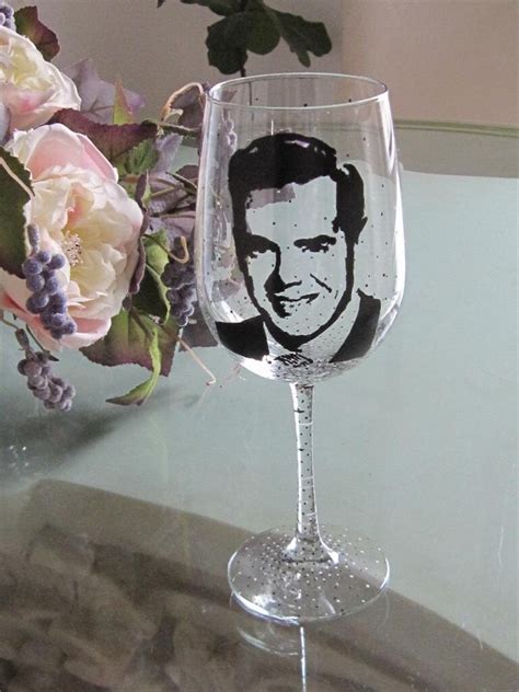 Hand Painted Wine Glass Set Of 4 Lucy Ricky Ethel Fred Etsy