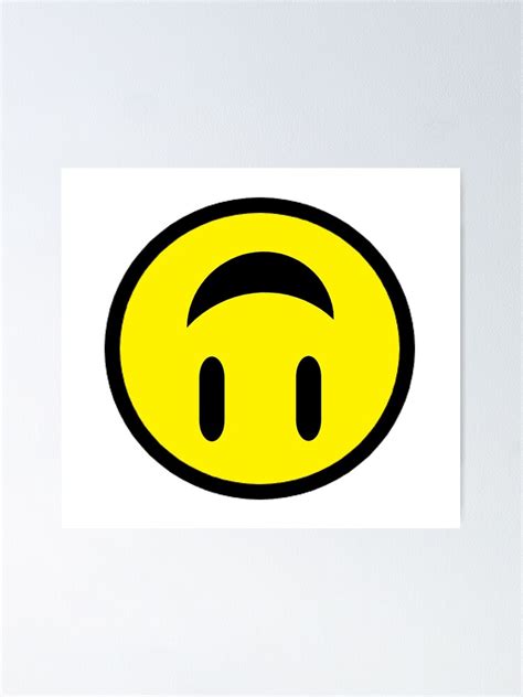 Upside Down Smiley Face Smiley Wiley Poster By Cwileyyy Redbubble
