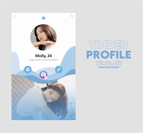 Tinder Profile Template By Rpresourceshere By Rpresourceshere On Deviantart