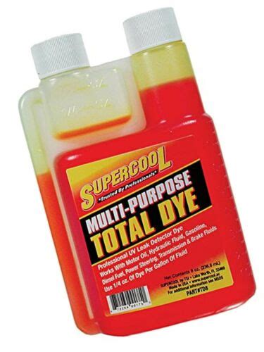Supercool Uv Fluid Leak Detection Dye 8 Oz 672264001750 Ebay
