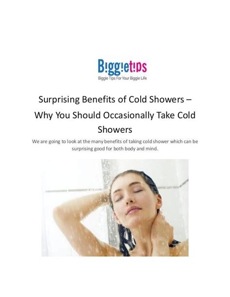Surprising Benefits Of Cold Showers Why You Should Occasionally Take Cold Showers