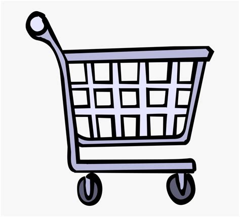 Transparent Pushing Shopping Cart Clipart Basket Shopping