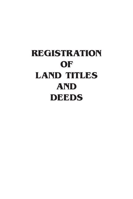 Pdf Land Titles And Deed Christina Tandoc
