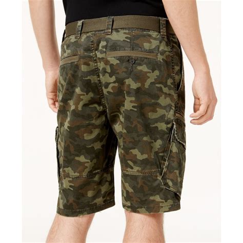 American Rag Mens Camo Cargo 10 Shorts Green Size 32w Tanga