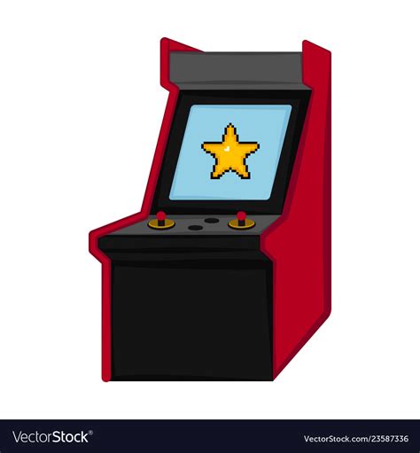 Isolated Arcade Icon Royalty Free Vector Image