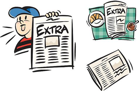 Extra Extra Newspaper Illustrations Royalty Free Vector Graphics