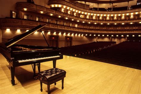 Steinway Model D Piano On The Stage At Carnegie Hall Nyc In