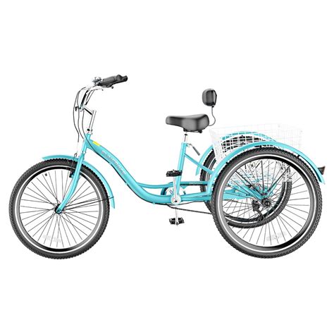 Mooncool Adult Tricycles 7 Speed 26 Inch 3 Wheel Bikes Three Wheeled