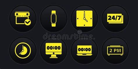 Set Clock 24 Hours On Monitor Laptop Smartwatch Digital Alarm