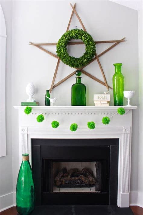 Spring Green Mantel Home With Decor 2 Bees In A Pod Spring Summer