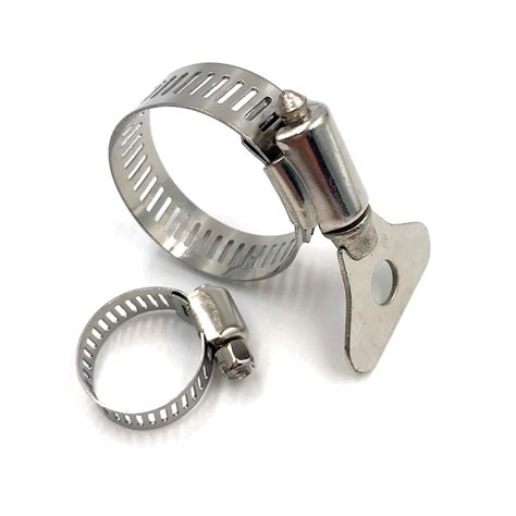 Adjustable 13mm 23mm Water Hose Clamp Pipe Clamps Stainless Steel Hose