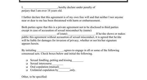 Sexual Consent Form ≡ Fill Out Printable Pdf Forms Online