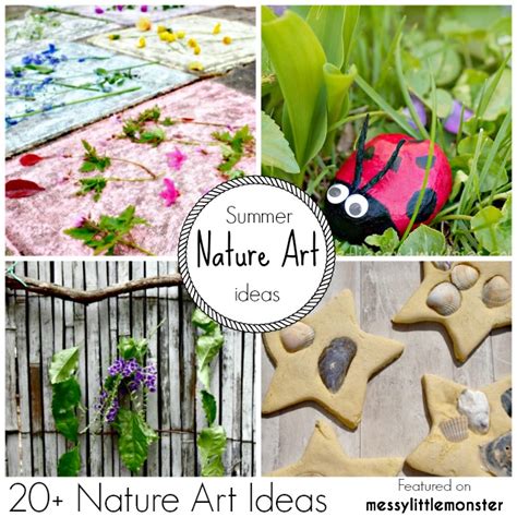 Summer Nature Art 20 Fun Ideas For Kids Messy Little