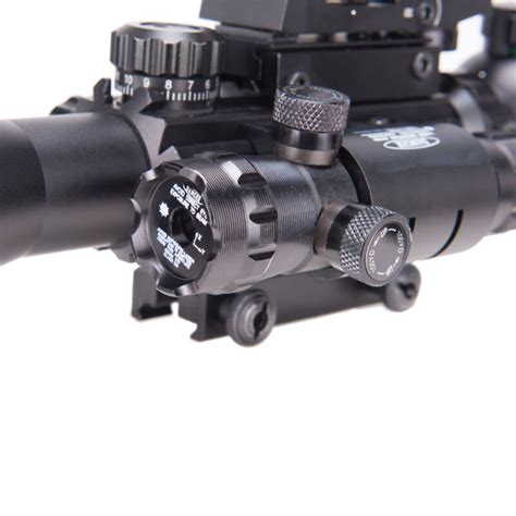 Pinty 4 12x50 Tactical Rangefinder Reticle Rifle Scope Green Laser