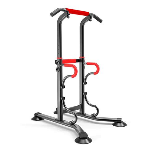 Pull Up And Dip Stand Power Tower Adjustable Multi Function Fitness