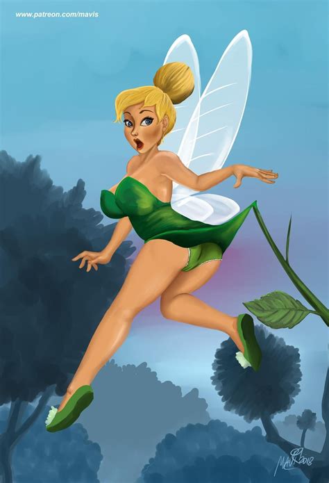 Tinkerbell By Mavruda On Deviantart Female Cartoon Characters Tinkerbell First Animation