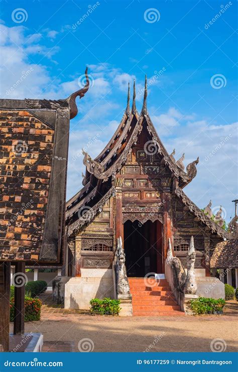 Old Temple Made From Wood Stock Image Image Of Culture 96177259