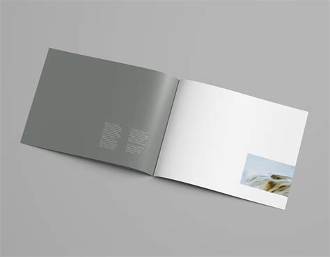 Letter Landscape Brochure Mockup On Behance