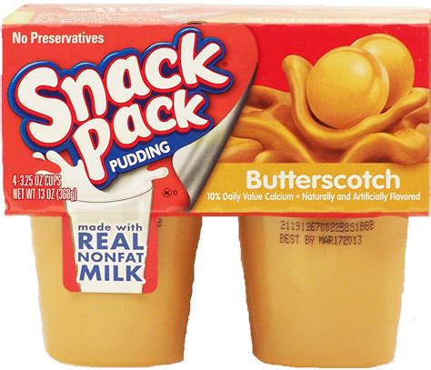 Groceries Product Infomation For Snack Pack Butterscotch