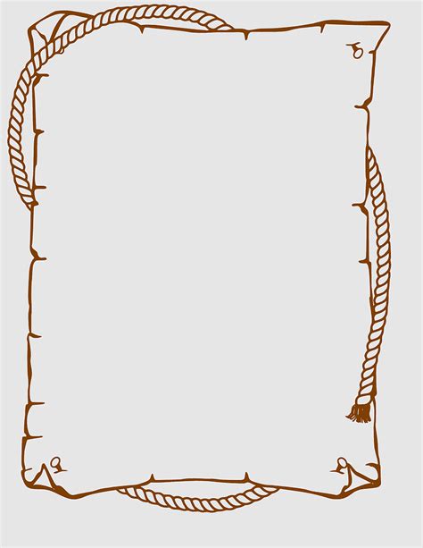 Rustic Border Of Twigs Western Border Clip Art Borders For Paper My