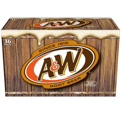 Aandw Root Beer Soda 12 Fl Oz 36 Pk Sams Club