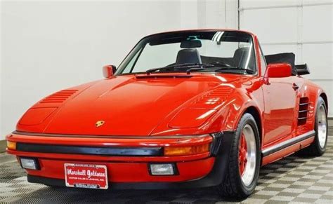 1989 Porsche 911 Turbo Slant Nose Cabriolet In Guards Red Only 26800