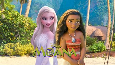Moana And Elsa Become Friends Forest Spirit Frozen 3 Fanmade Scene