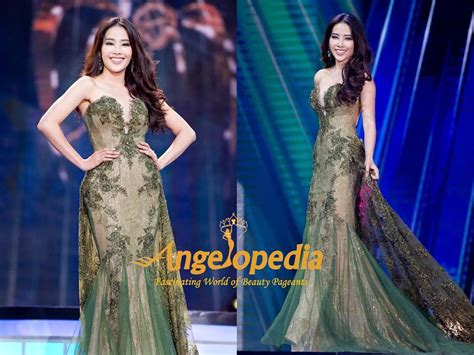 Nguyễn Thị Lệ Nam Em From Vietnam Evening Gown Round Top 16 Finalists Miss Earth 2016