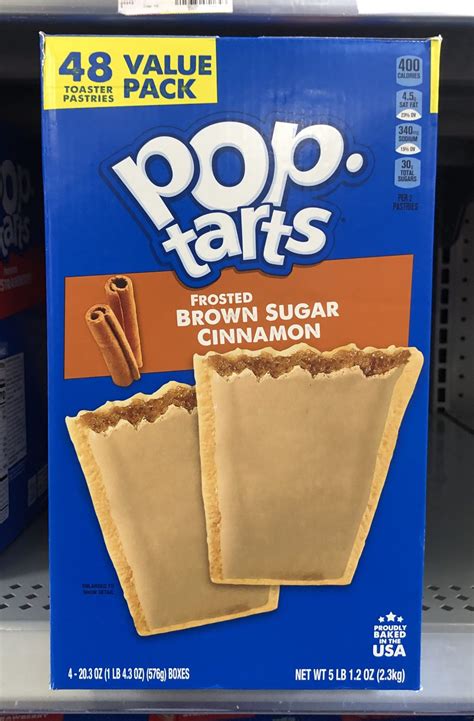 48 Ct Pop Tarts Frosted Brown Sugar Cinnamon Toaster Pastries Breakfast