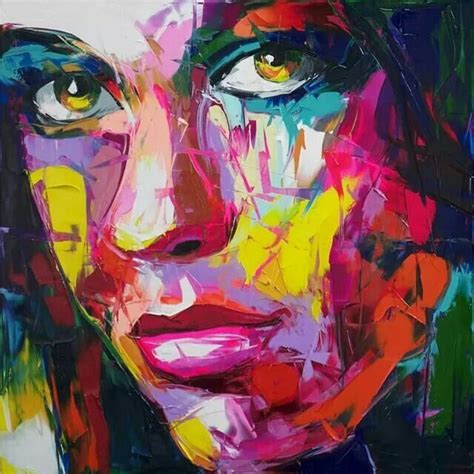 Francoise Nielly Face Oil Painting