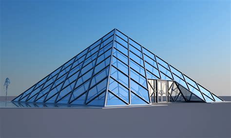 3d Glass Pyramid Turbosquid 1456839