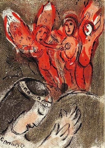 Chagall Abraham Et Les Anges L Hospitalit En Avec Images