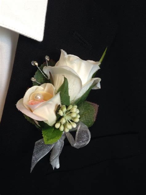 Groom Rose Boutonnière White Rose Boutonniere Rose Boutonniere