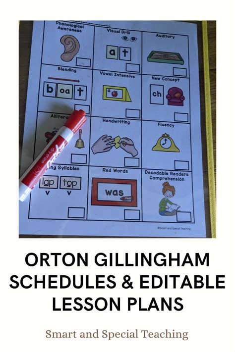 This Orton Gillingham Lesson Plans And Schedules Pack Helps You Organize
