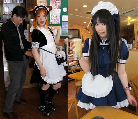 Cute Japanese Maids At Akihabara Maid Cafe School Themed Restaurant In Tokyo Famous Cosplayer