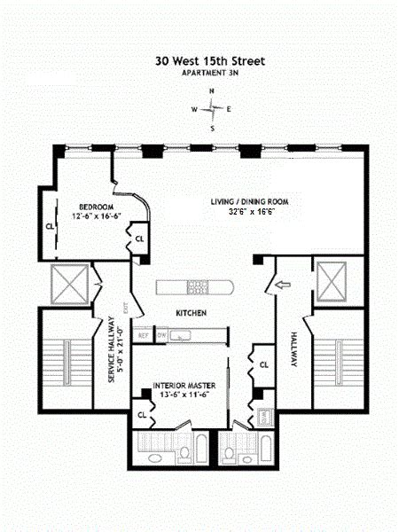 Corcoran 30 West 15th Street Apt 3n Flatiron Real Estate Manhattan