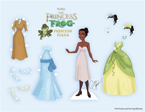 Imagen Princesa Tiana Para Imprimir Y Recortar Imagenes Y Dibujos Para Imprimir Paper Doll Craft