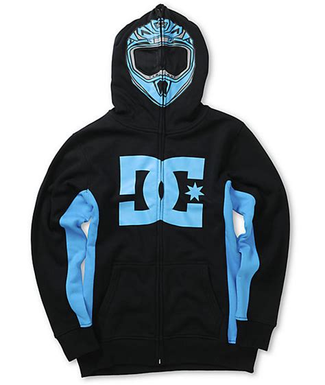 Dc Boys Moto Full Zip Up Face Mask Hoodie At Zumiez Pdp