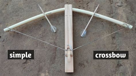 How To Make Simple Crossbow Wood And Pvc Pipe Simple Crossbow By M H X