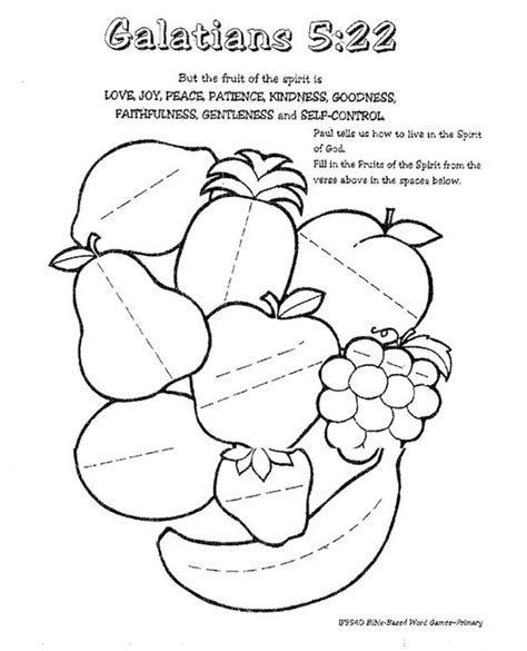 You can download fruit of the spirit 5 coloring page for free at coloringonly.com. fruit of the spirit lessons for kids | Fruit Of The Spirit ...