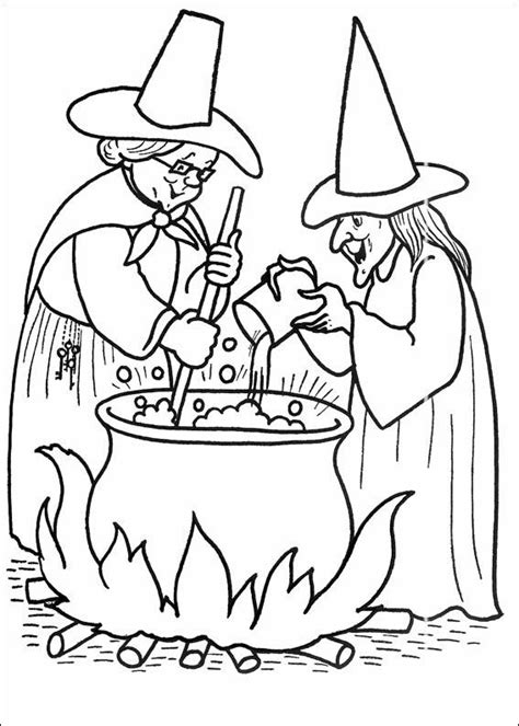 Pin By Renata On Inne Kolorowanki Witch Coloring Pages Halloween