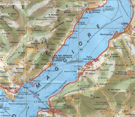 Mappa di cerro lago maggiore, italia. Cartine del Lago Maggiore