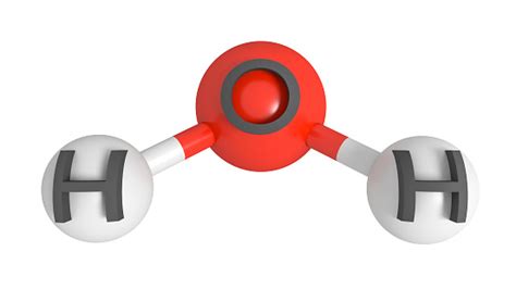 Labelled Water Molecule Stock Photo Download Image Now