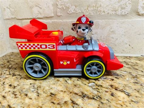Paw Patrol Ready Race Rescue Marshall Race And Go Deluxe Vehicle With