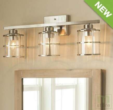2:24 light brushed nickel bathroom vanity light. 46+ Ideas Bathroom Lighting Fixtures Over Mirror Vanities ...