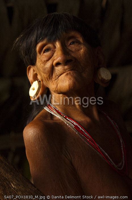Awl Ecuador Huaorani Indian Woman Konta í¥†í½¡ronko Gabaro Community Yasuni