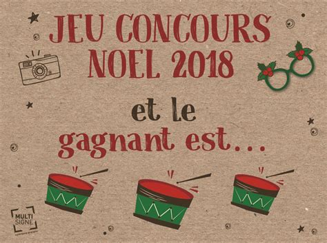 Et Le Grand Gagnant Du Concours De Noël 2018 Est Multisigne